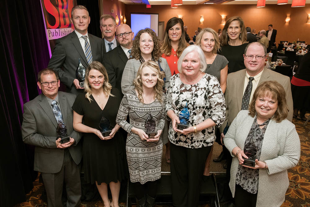 Heroes Among Us
The 2018 Health Care Champions are honored by SBJ on Nov. 15 at DoubleTree Hotel. Around 160 people attended the awards banquet recognizing top doctors, administrators, nurses, technicians and therapists. The honorees, above, gather at the close of the ceremony.